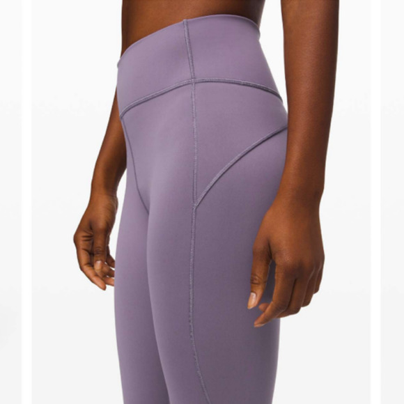Lumulemon Purple Quartz In Movement 25" Inseam 7/8 Tight Legging Size 10 - Picture 4 of 13